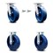 Service Caster 8 Inch Kingpinless Solid Poly Wheel Caster Swivel Locks 2 Rigid SCC, 2PK SCC-KP30S820-SPUR-BSL-2-R-2 - alternate 1